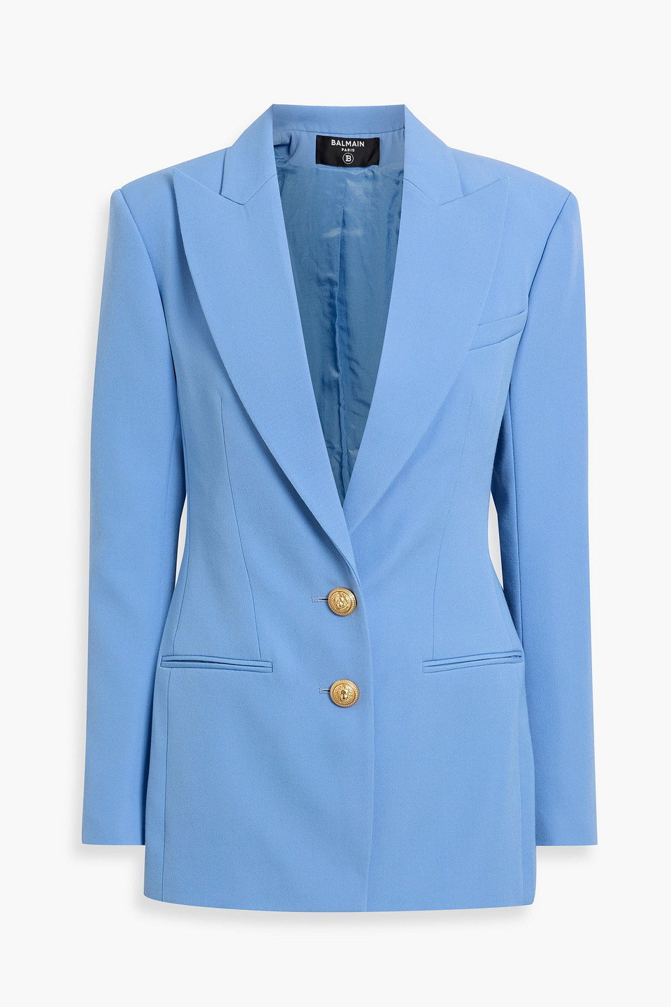 Balmain Wool Blazer In Blue