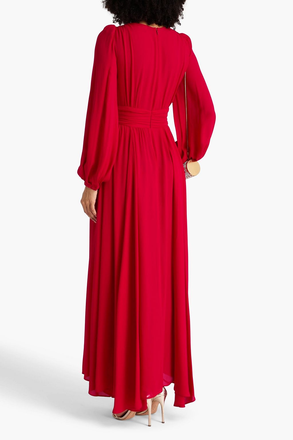 ZUHAIR MURAD Pleated georgette gown