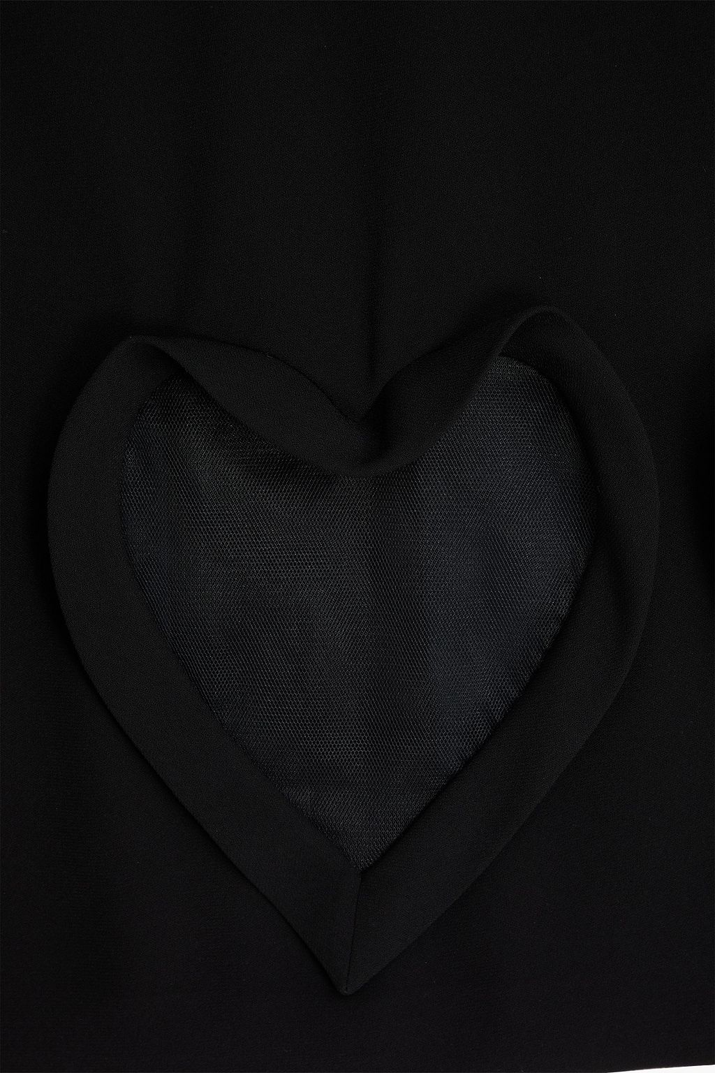 ZUHAIR MURAD Stapless tulle-trimmed crepe midi dress