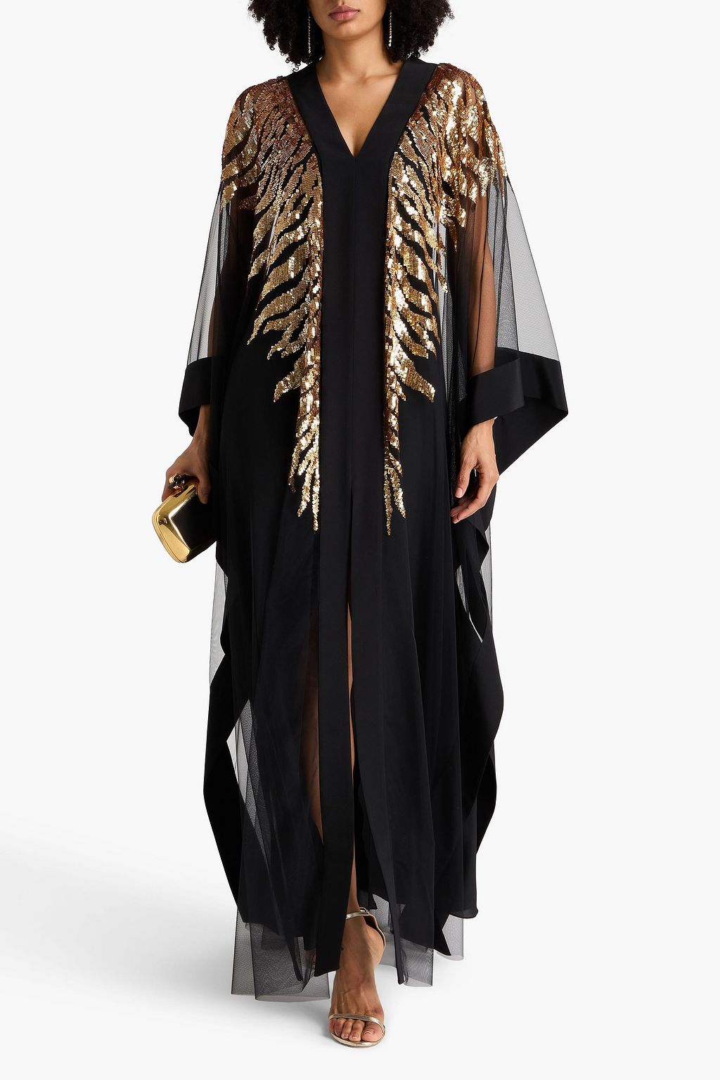 ZUHAIR MURAD Sequined tulle kaftan