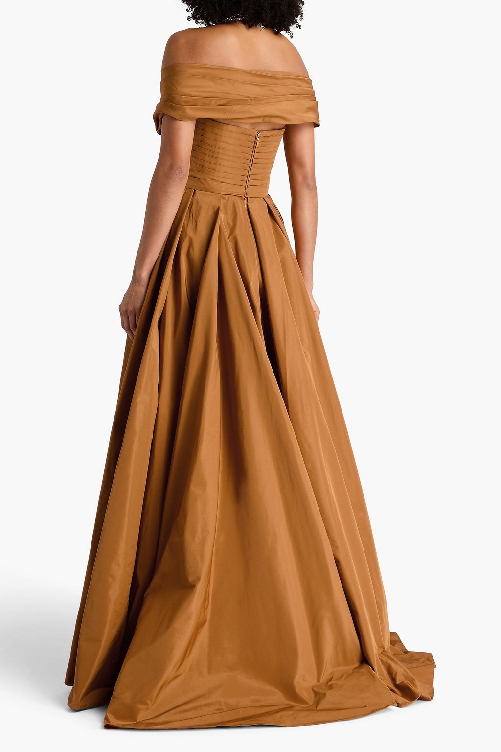 ZUHAIR MURAD Strapless draped taffeta gown