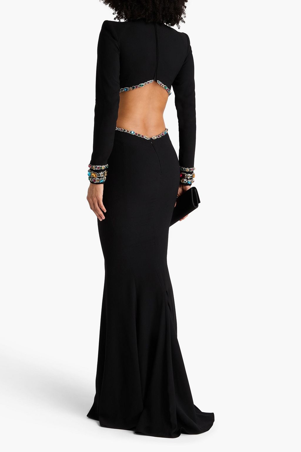 ZUHAIR MURAD Crystal-embellished cady gown
