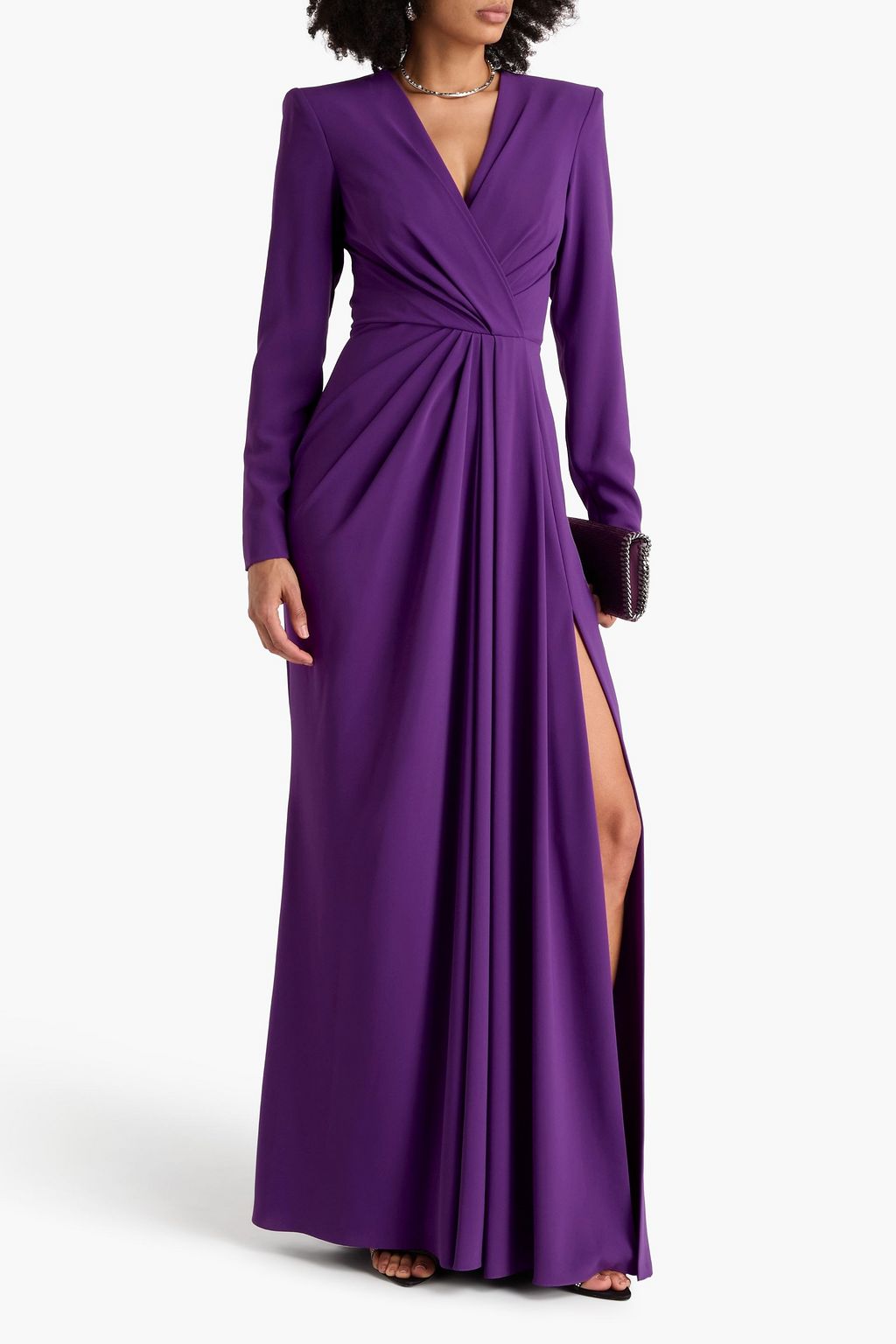 ZUHAIR MURAD Wrap-effect crepe gown