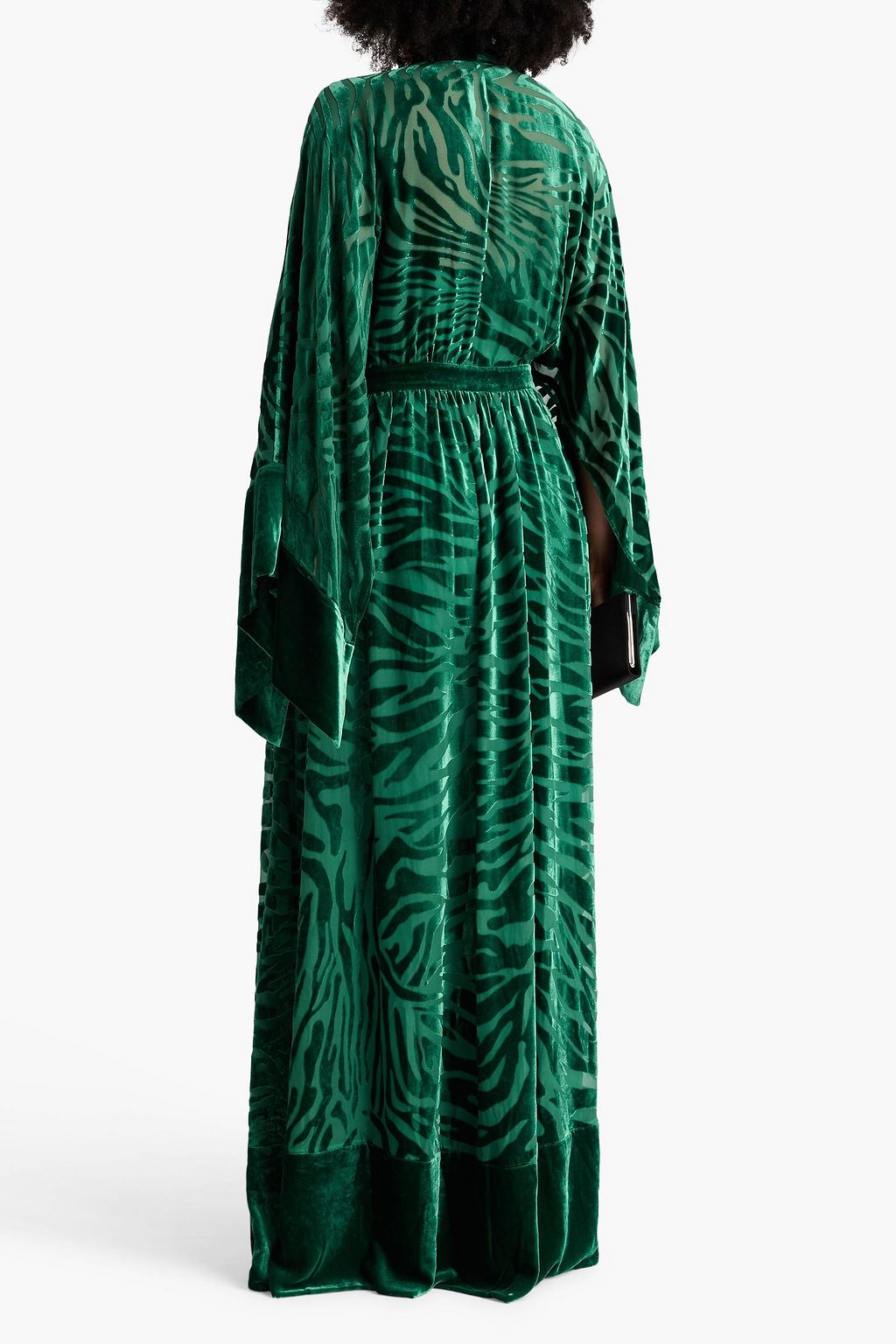 ZUHAIR MURAD Gathered devoré-velvet maxi dress