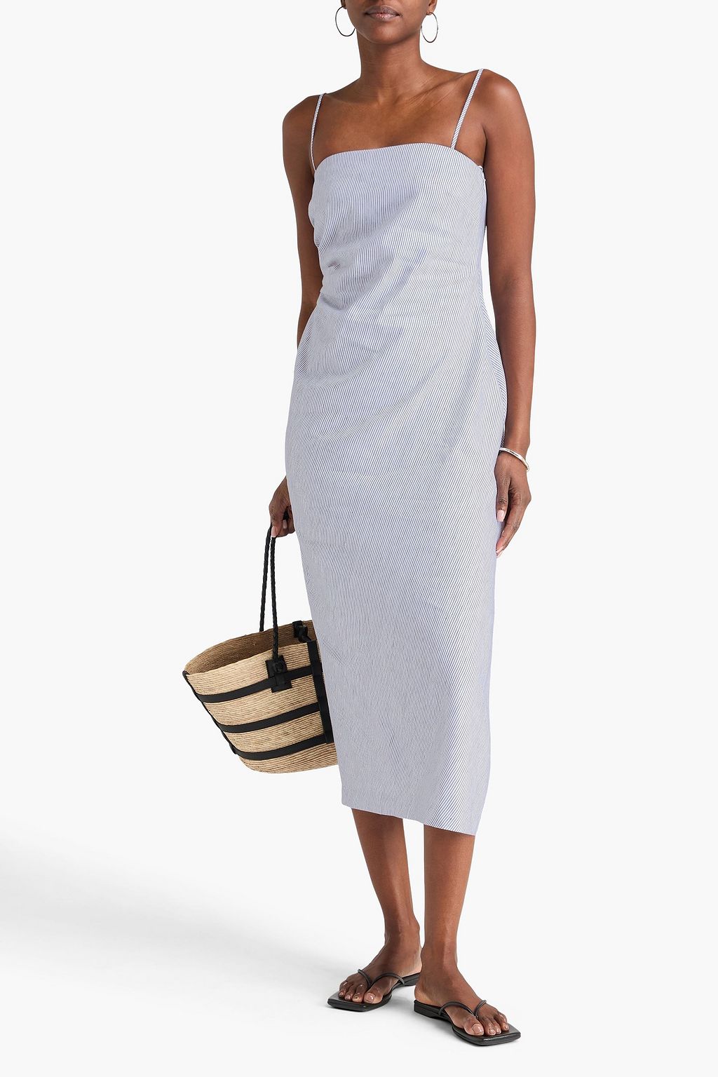 a line casual midi dress Damson Purple Casual Midi Dress: Scarlette Damson Purple / Small main image 0