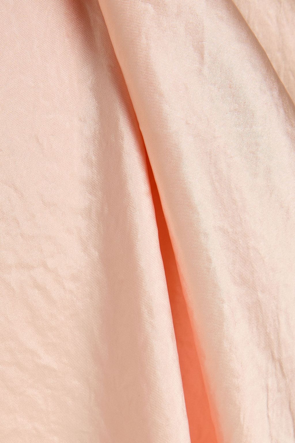 VINCE. Crinkled-satin midi skirt