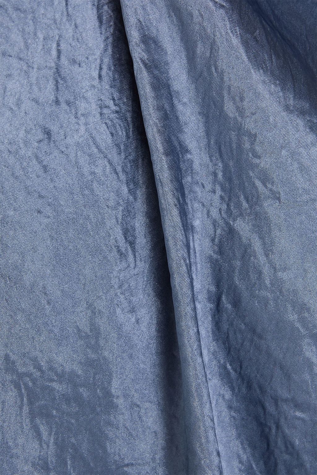 VINCE. Crinkled-satin top