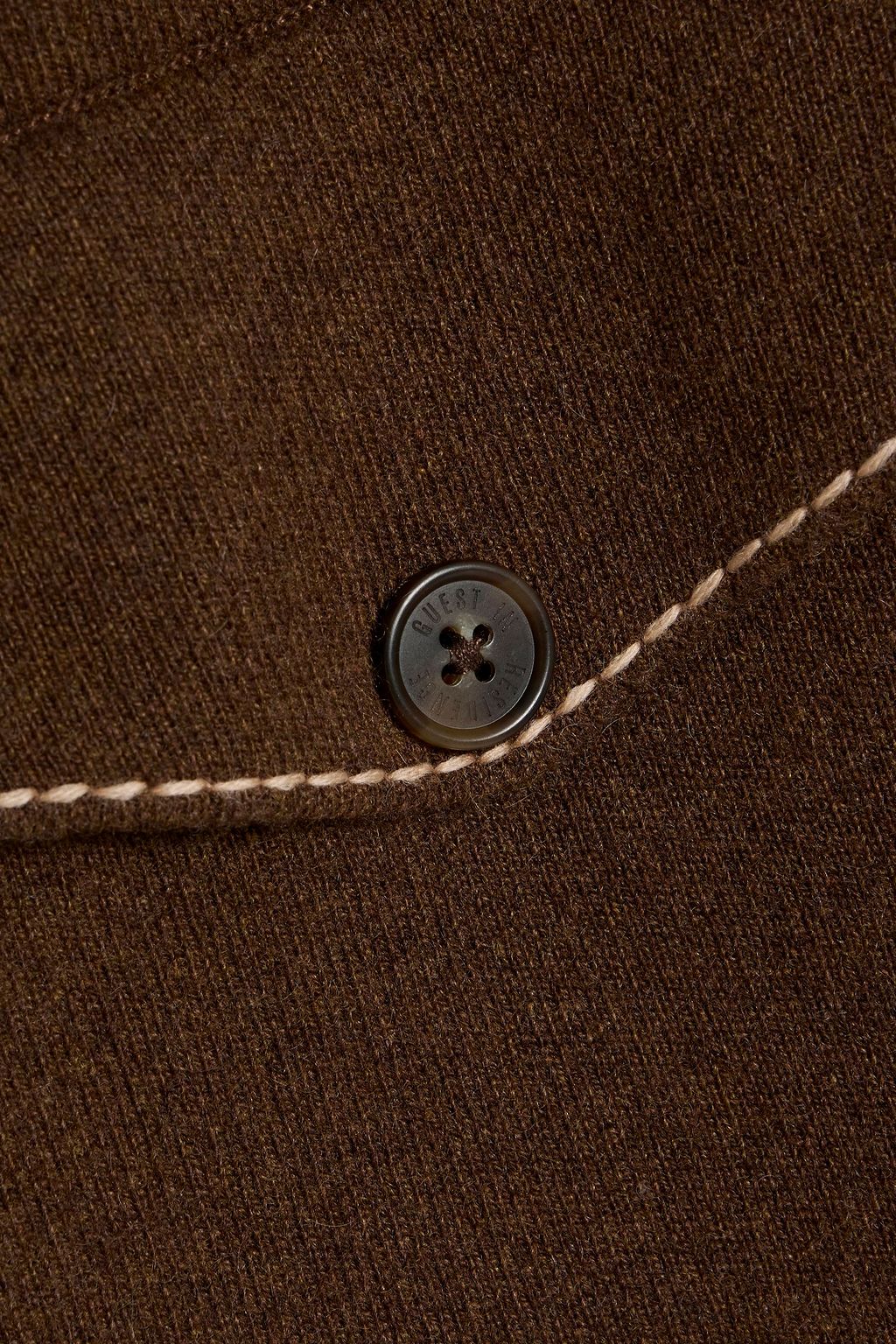 GUEST IN RESIDENCE Industry oversized topstitched cashmere jacket