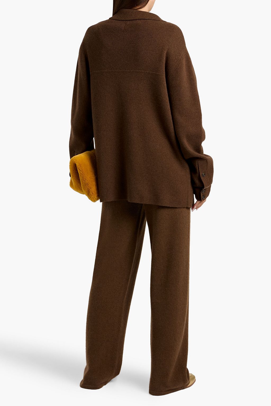 GUEST IN RESIDENCE Industry oversized topstitched cashmere jacket
