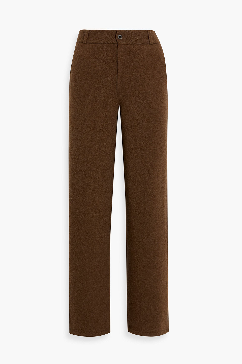 Guest In Residence Cashmere-blend Straight-leg Pants In Brown
