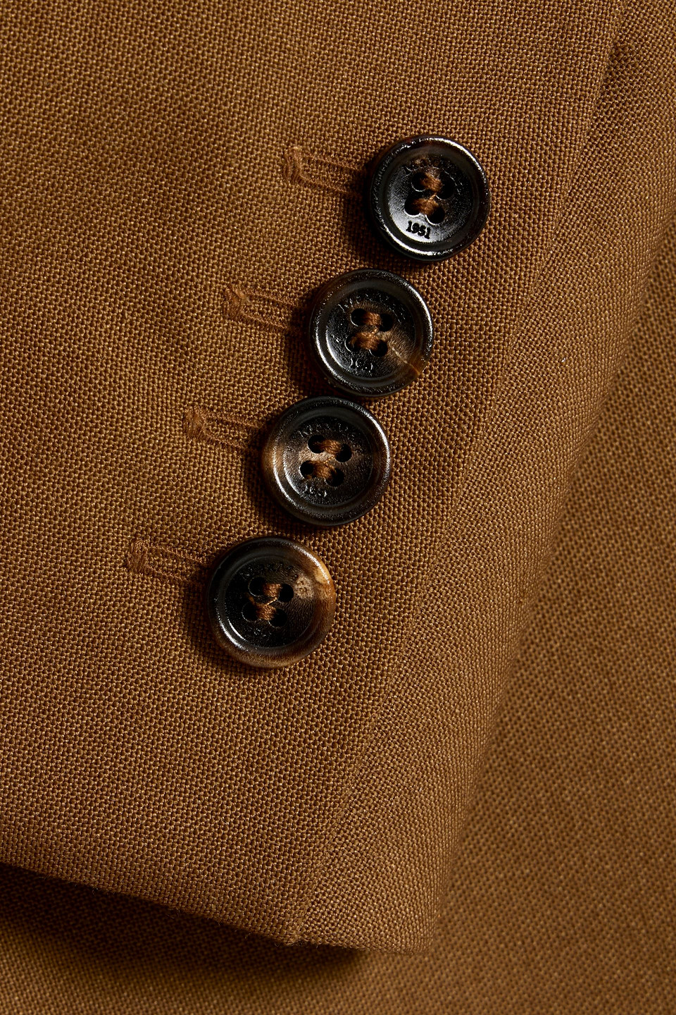 Max Mara Palanca Double-breasted Wool, Mohair And Silk-blend Blazer In Brown
