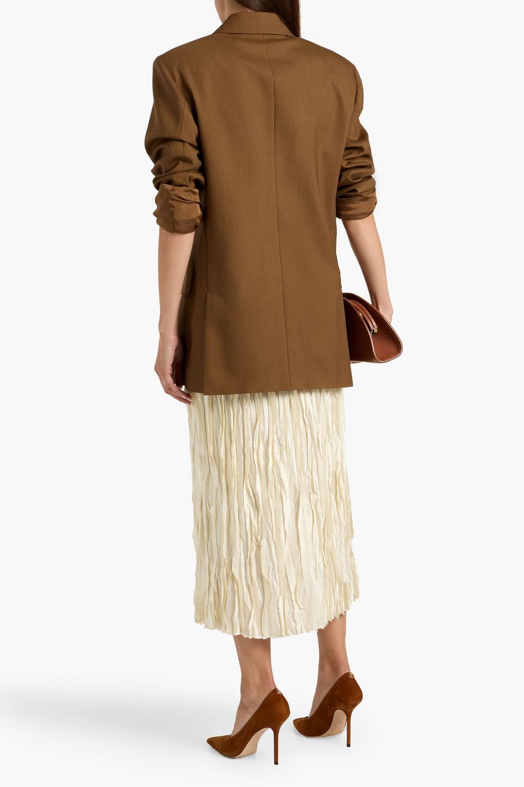 MAX MARA Palanca double-breasted wool, mohair and silk-blend blazer