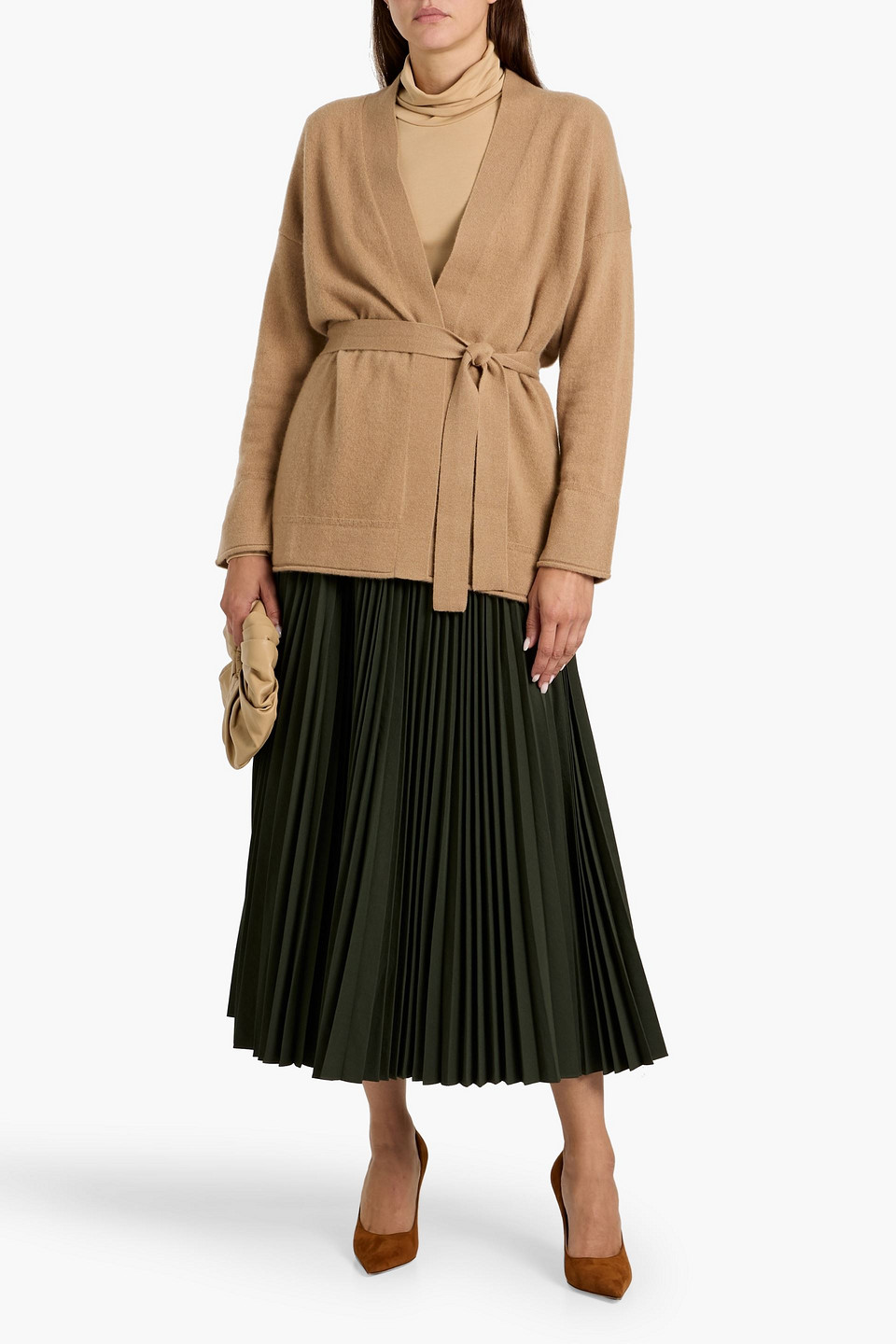 Max Mara Cashmere Cardigan In Brown