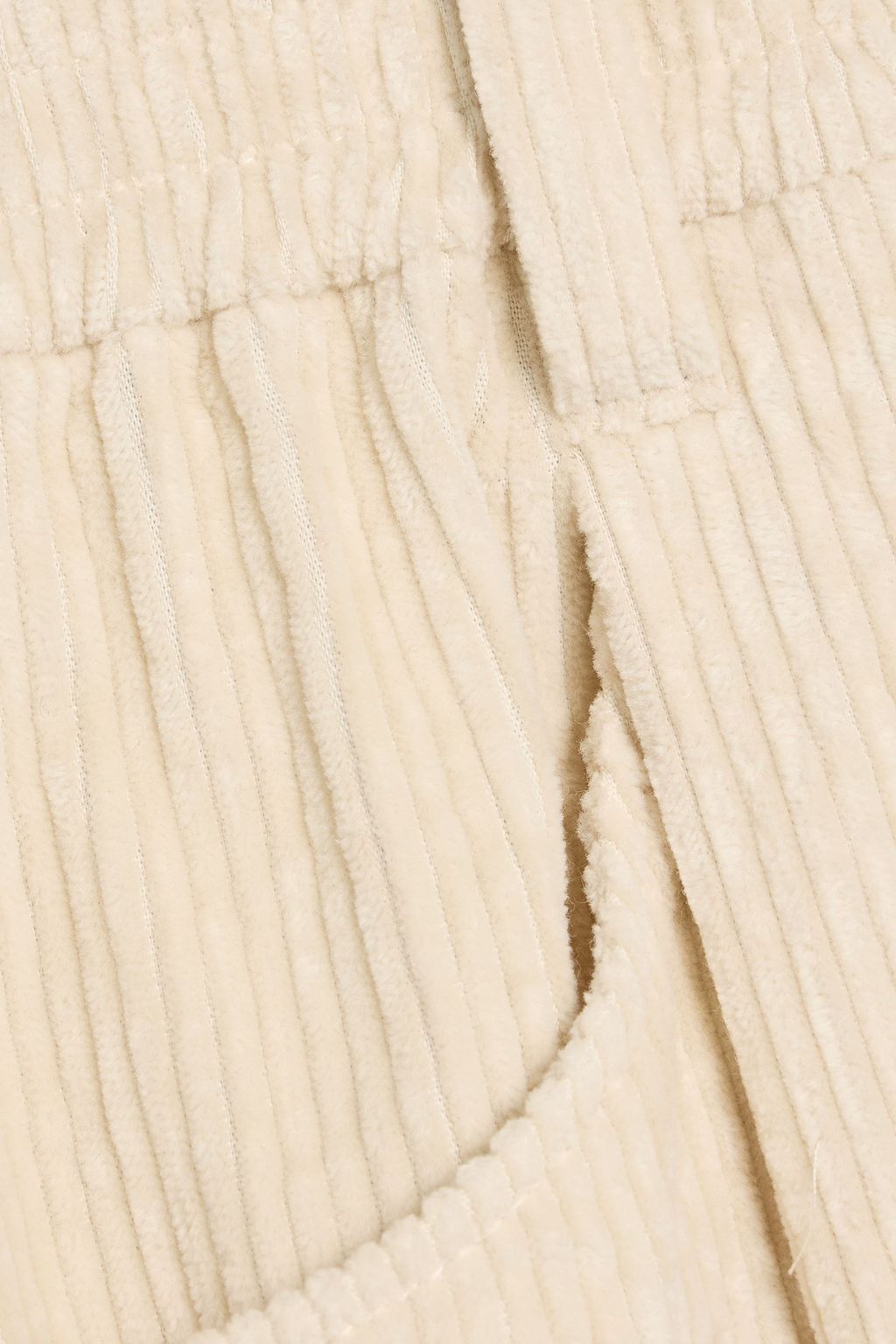 BRUNELLO CUCINELLI Pleated cotton-blend corduroy tapered pants