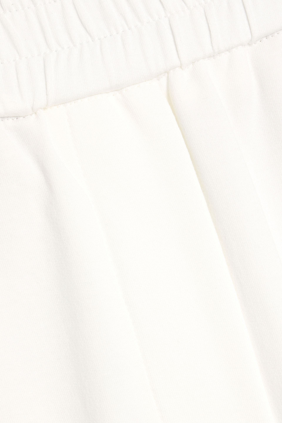 Brunello Cucinelli Cotton-blend Jersey Wide-leg Pants In White