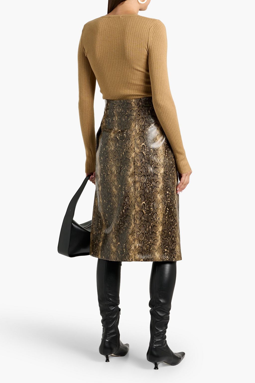 MAX MARA Trikot ribbed silk and cashmere-blend sweater