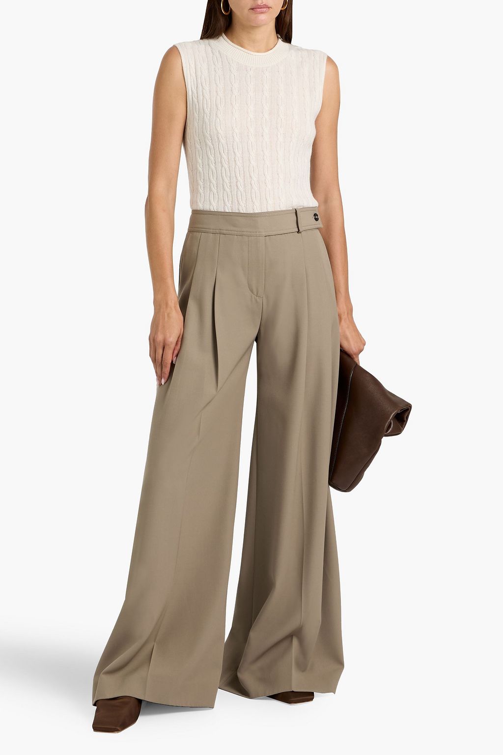 GUEST IN RESIDENCE Cable-knit cashmere vest