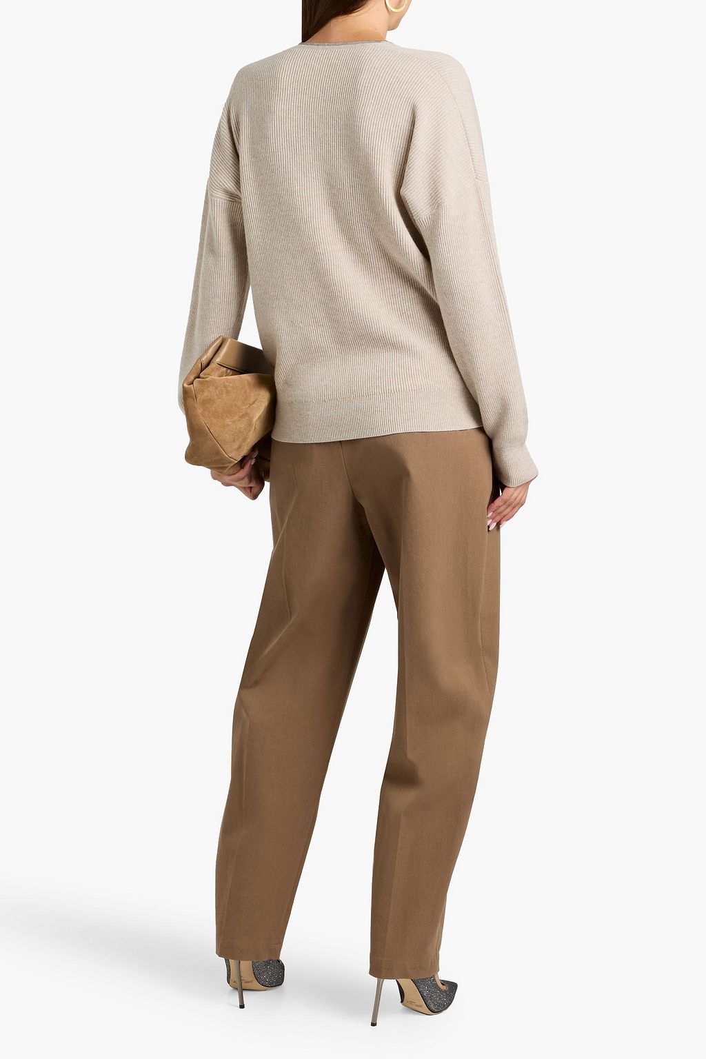 BRUNELLO CUCINELLI Bead-embellished cashmere sweater