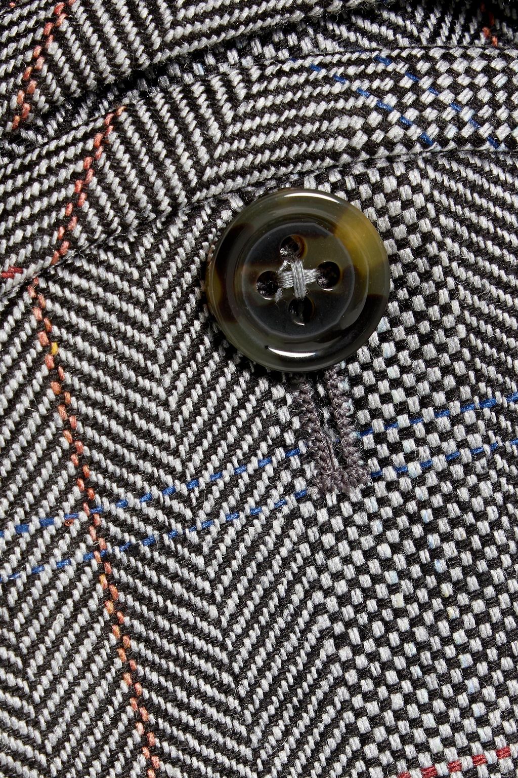 BLAZÉ MILANO Shenandoah double-breasted Prince of Wales checked silk blazer