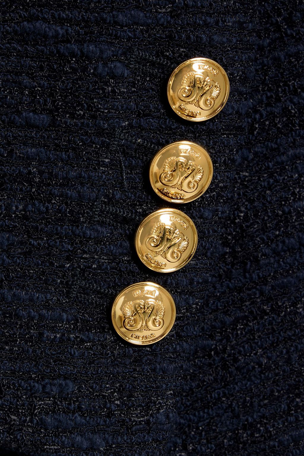 BLAZÉ MILANO Essence double-breasted cotton-blend tweed blazer