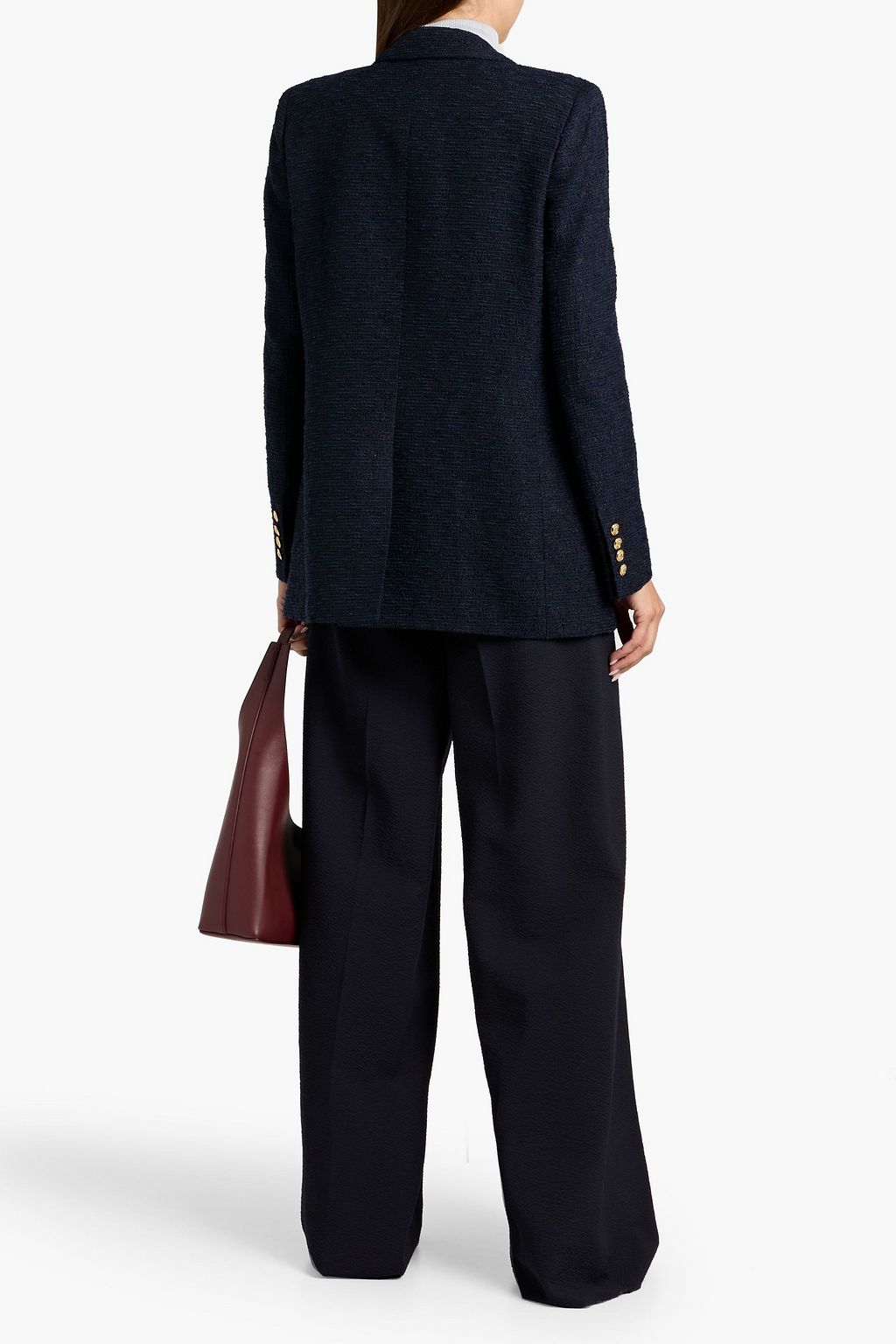 BLAZÉ MILANO Essence double-breasted cotton-blend tweed blazer