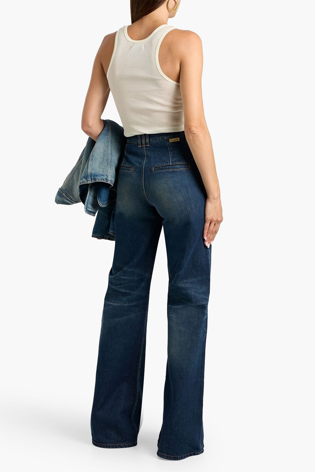 BALMAIN High-rise flared jeans