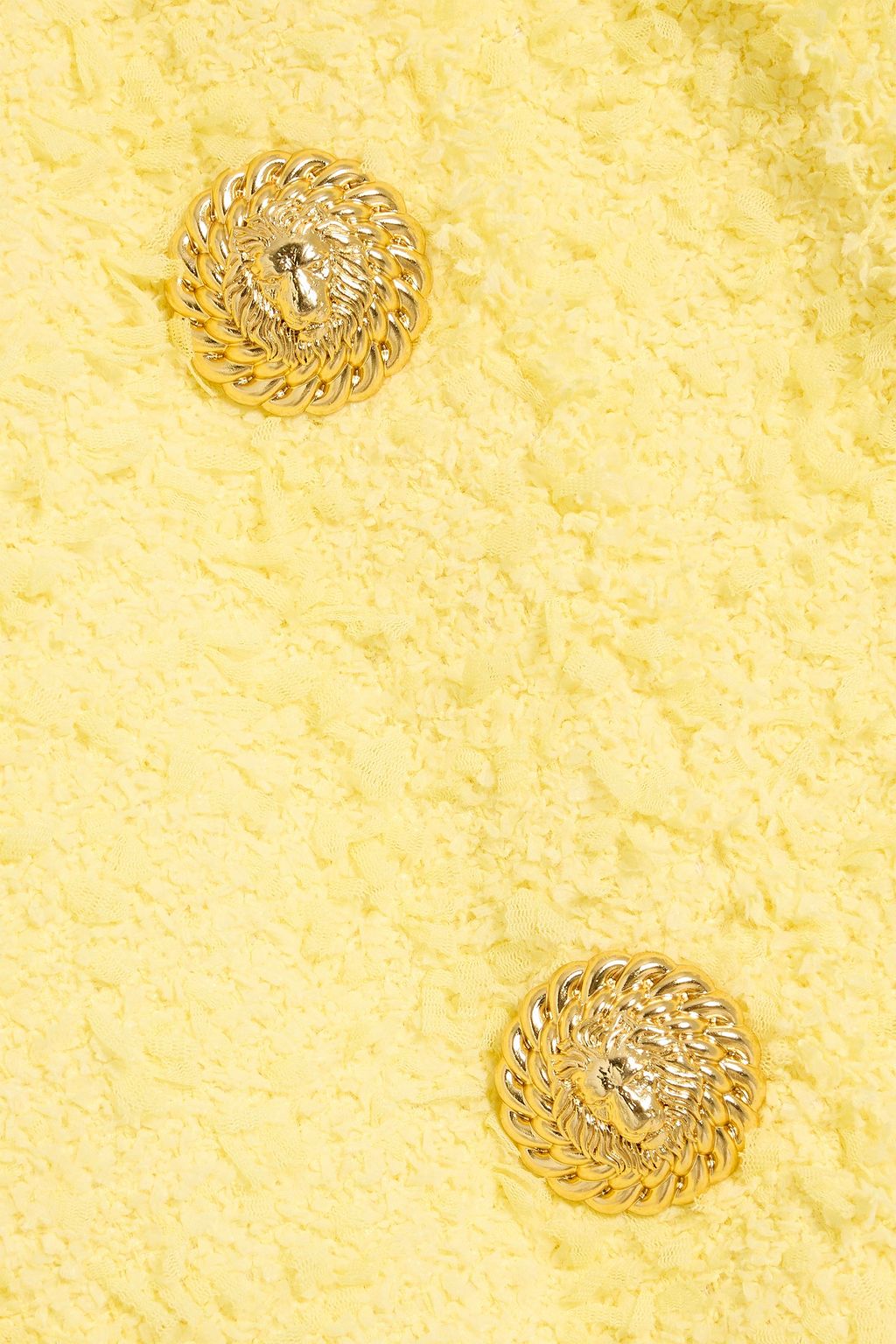 BALMAIN Frayed tweed mini dress