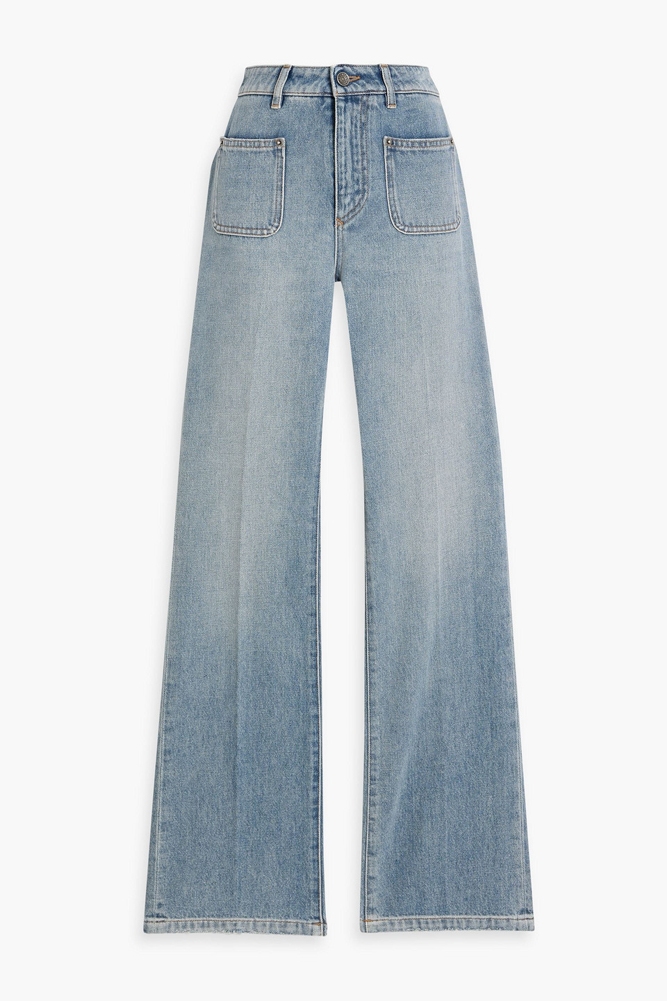 Dolce & Gabbana High-rise Straight-leg Jeans In Brown