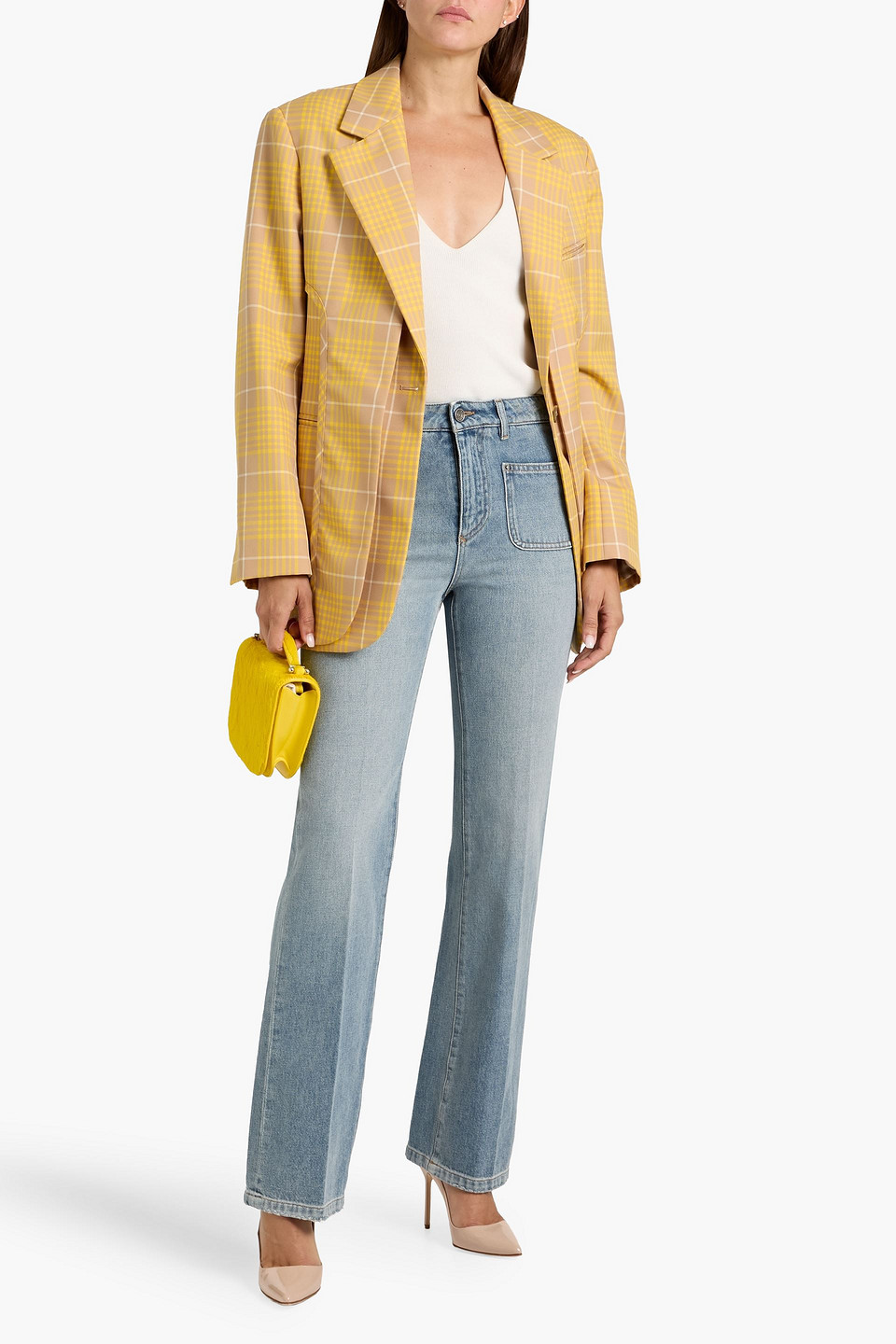 Dolce & Gabbana High-rise Straight-leg Jeans In Brown