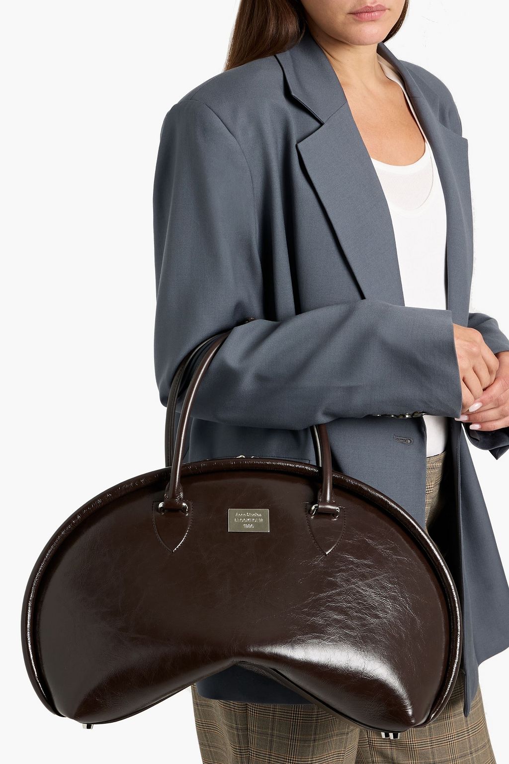 ACNE STUDIOS Bowlina textured-leather tote | THE OUTNET