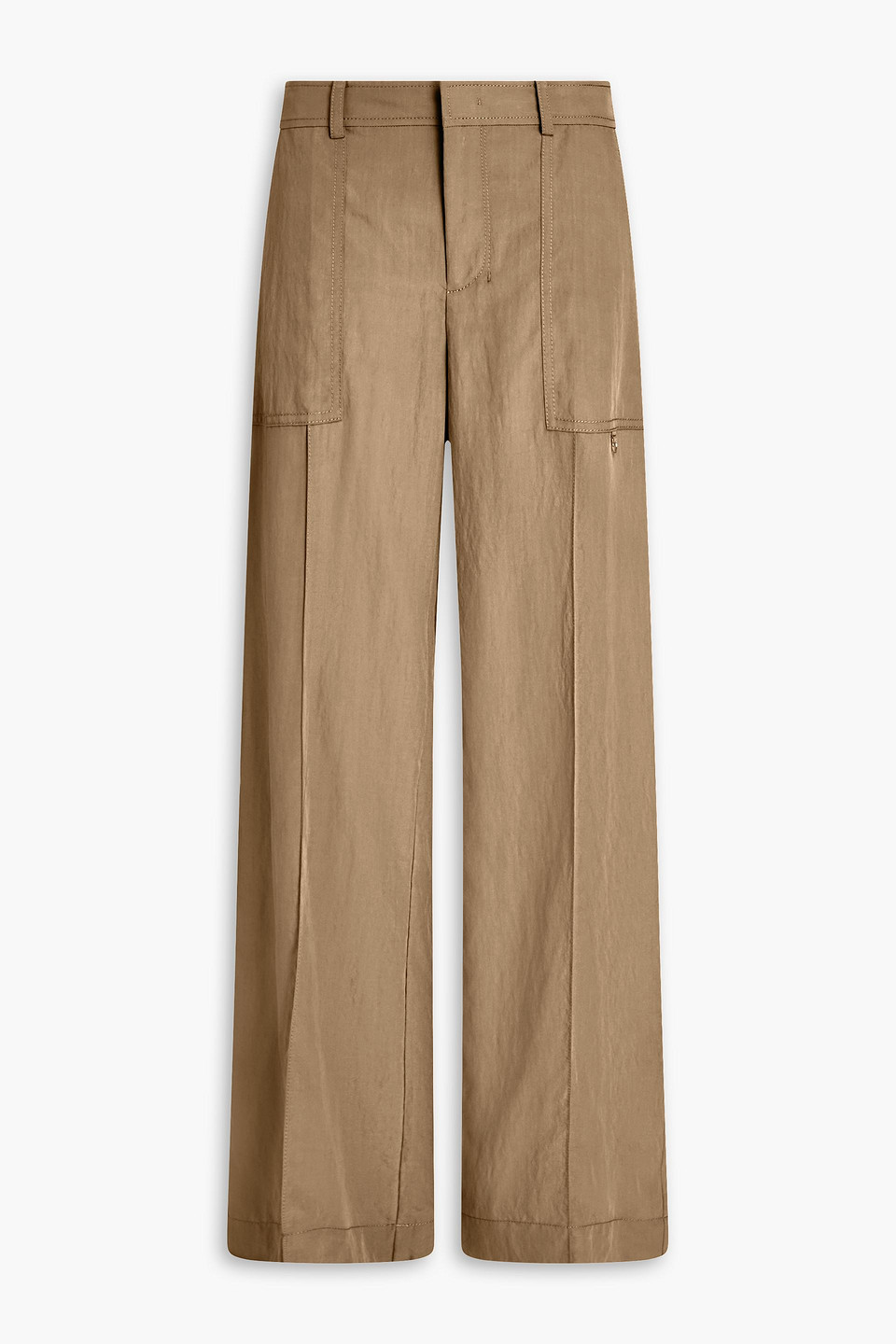 Vince Tencel™-blend Wide-leg Pants In Brown