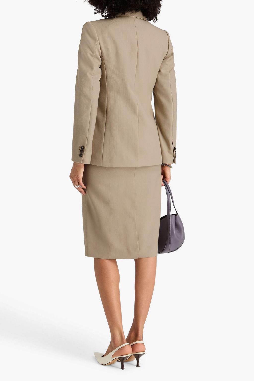 VINCE. Double-breasted canvas blazer