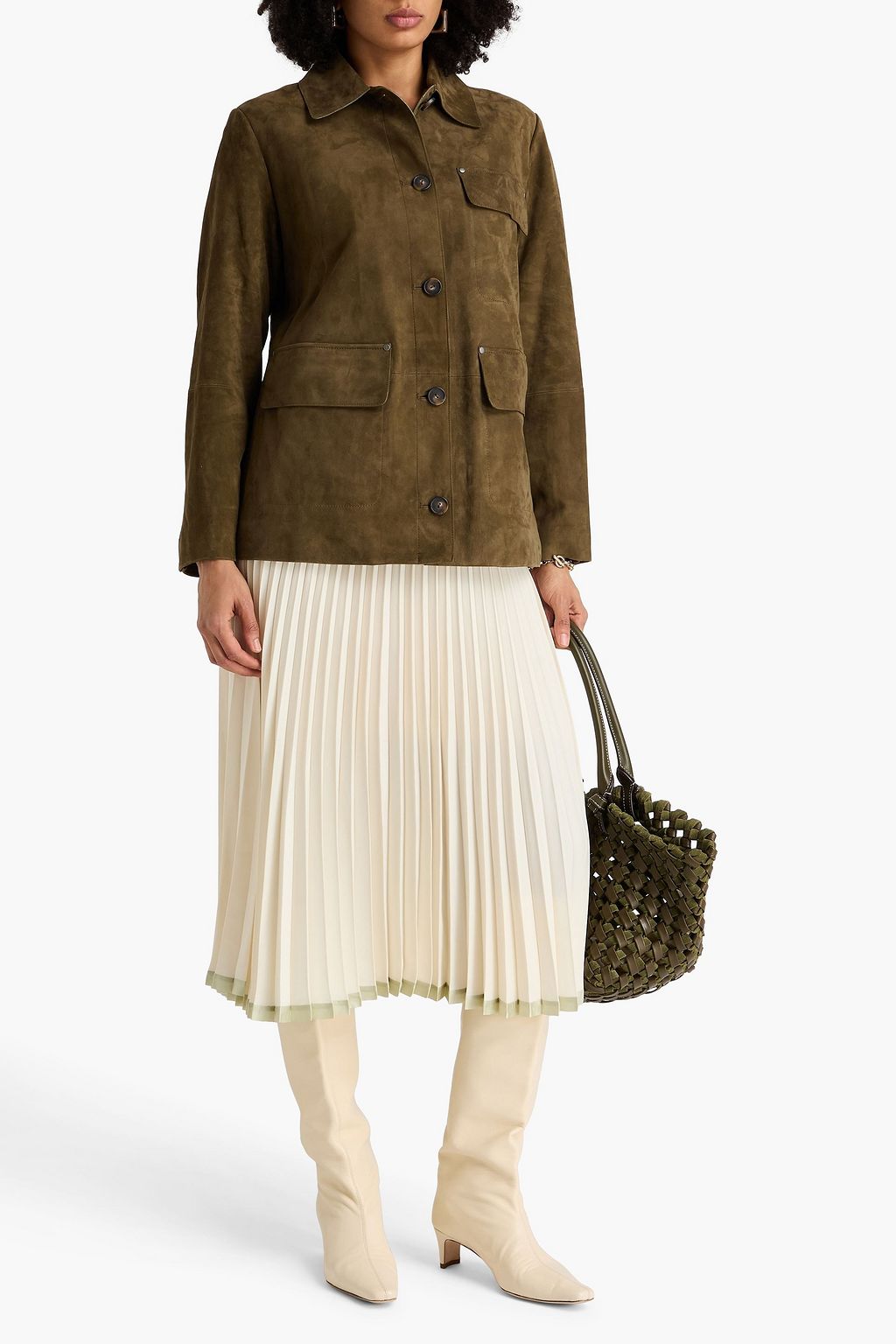 VINCE. Nubuck jacket