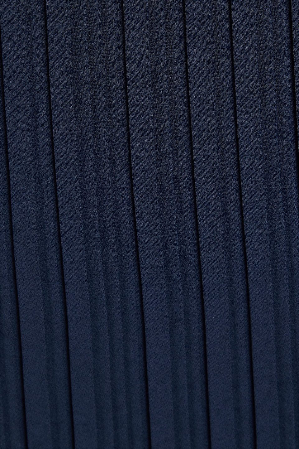 Vince Plissé-satin Midi Pencil Skirt In Blue