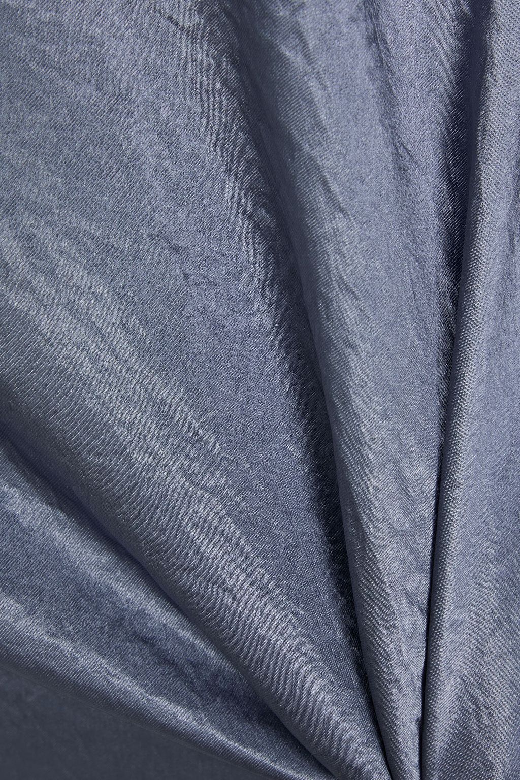 VINCE. Crinkled-satin midi skirt