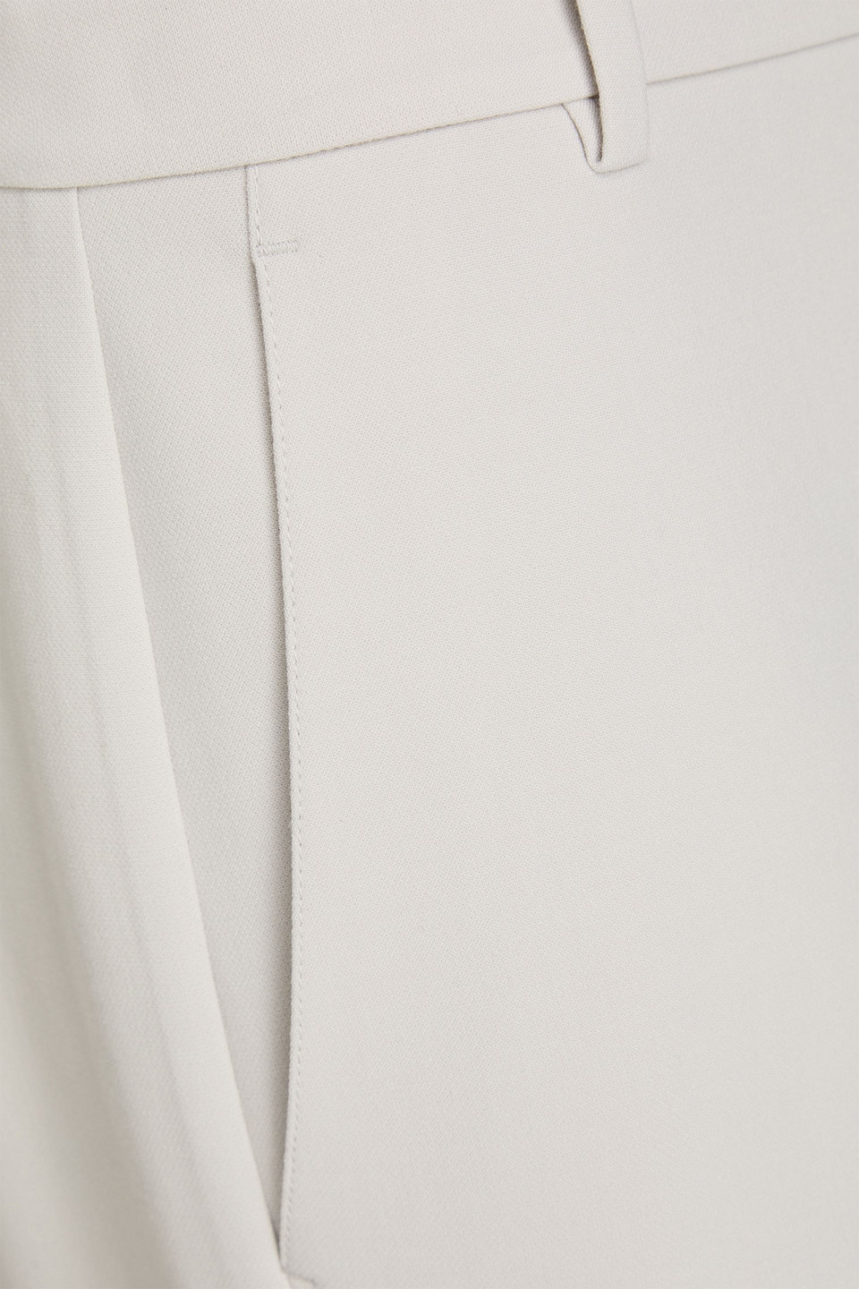 Vince Piqué Straight-leg Pants In White