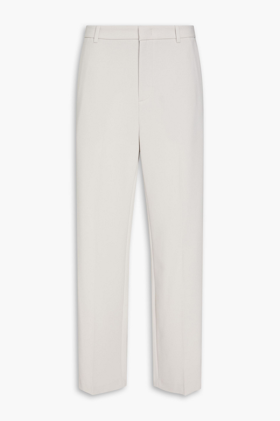 Vince Piqué Straight-leg Pants In White