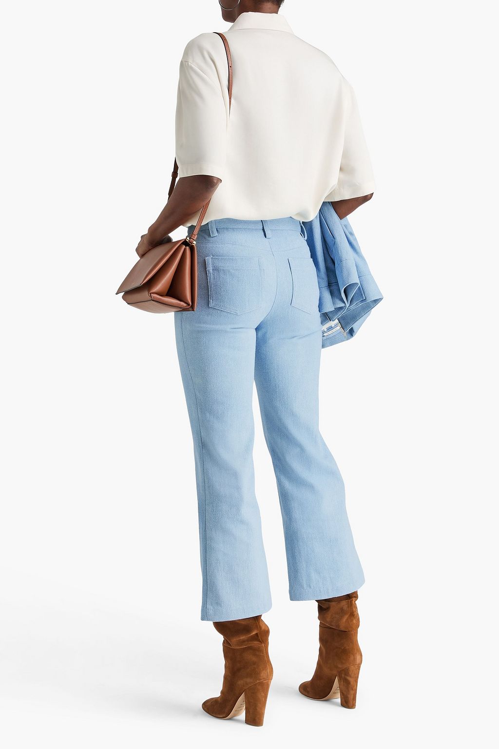 VINCE. Mid-rise kick-flare jeans