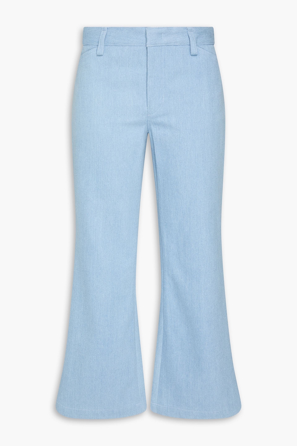 Vince Mid-rise Kick-flare Jeans In Blue