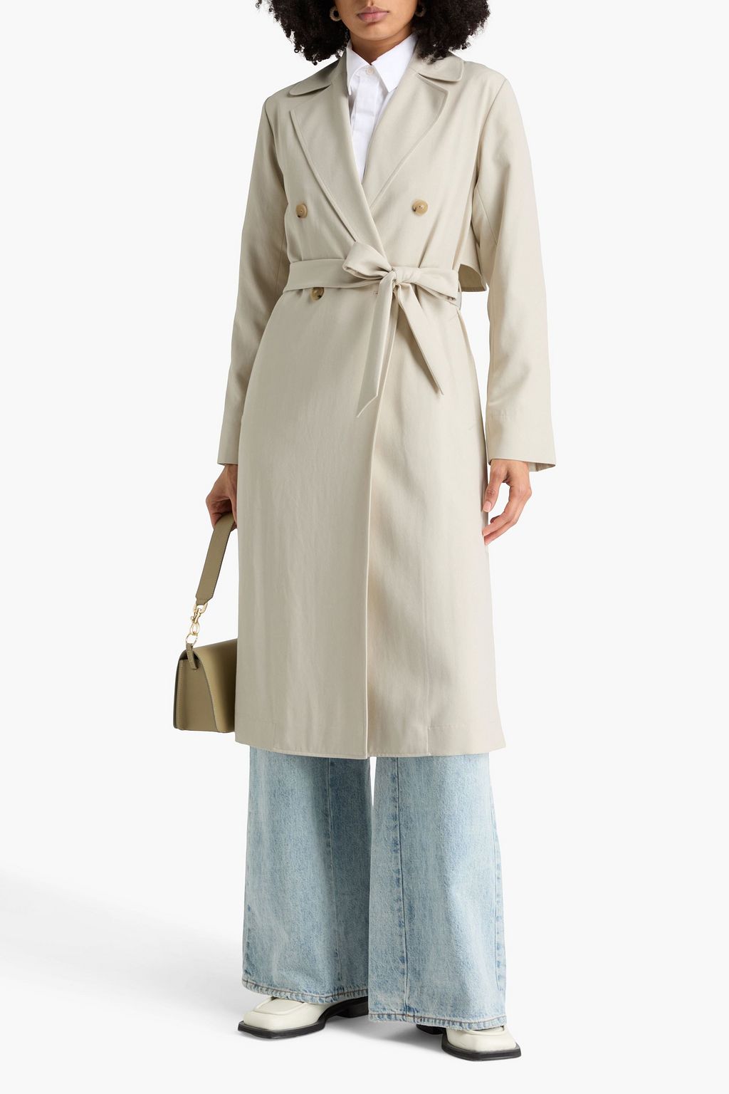 VINCE. Canvas trench coat