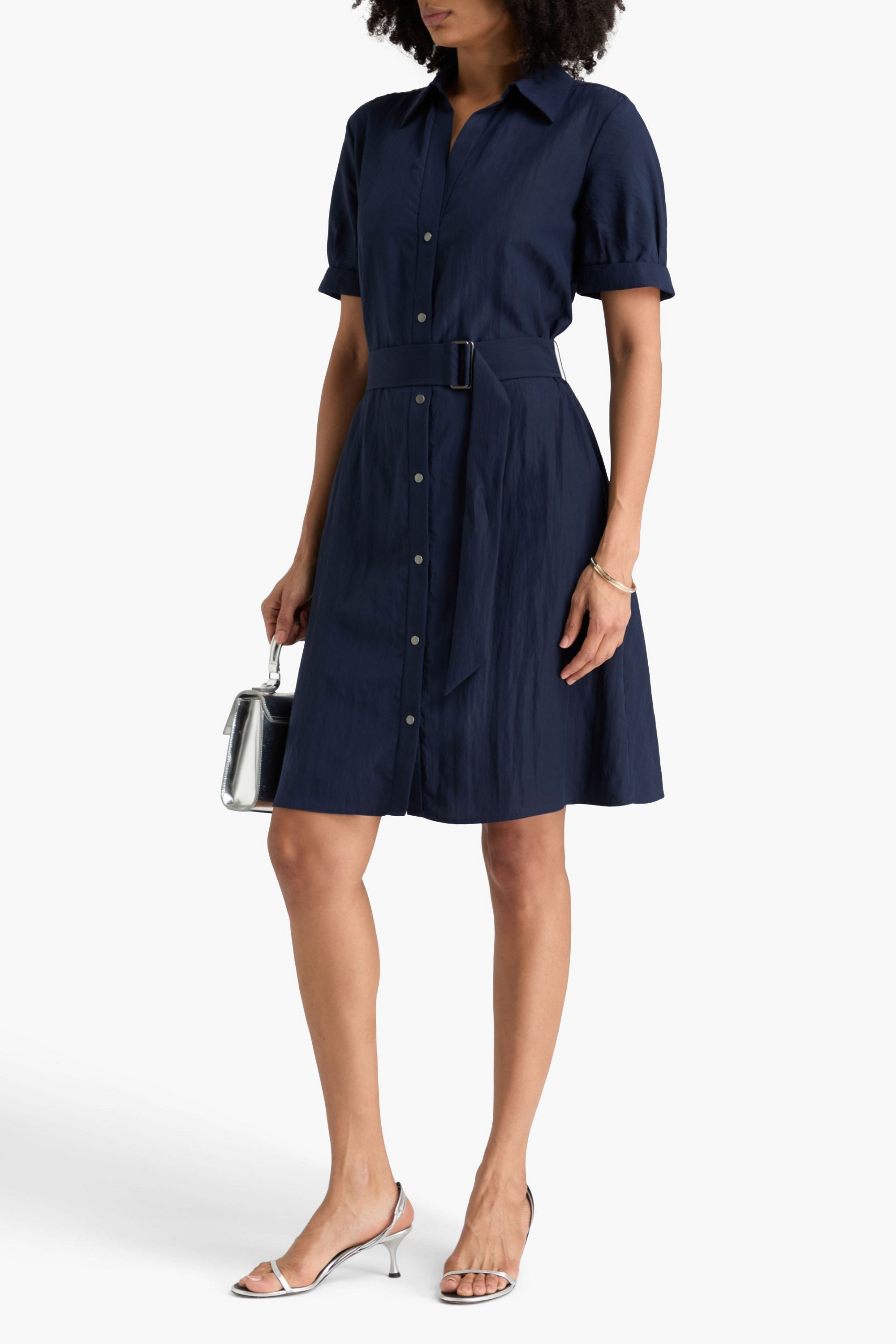 Vince Belted TENCEL™ Lyocell-blend shirt dress