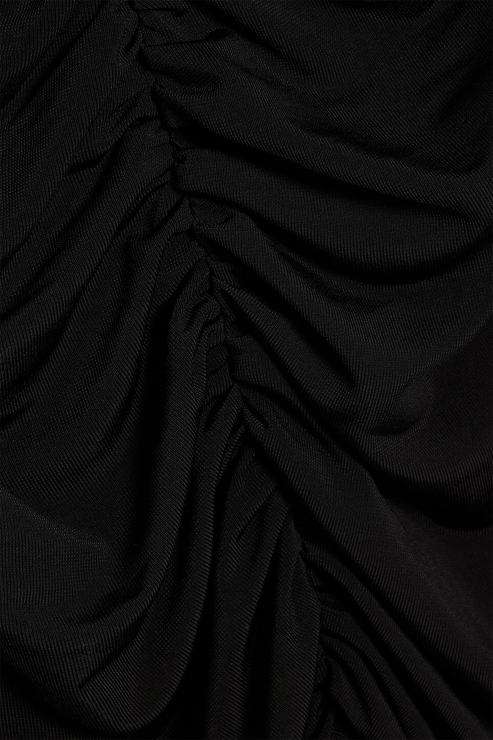 Magda Butrym Open-back Ruched Stretch-jersey Maxi Dress In Black