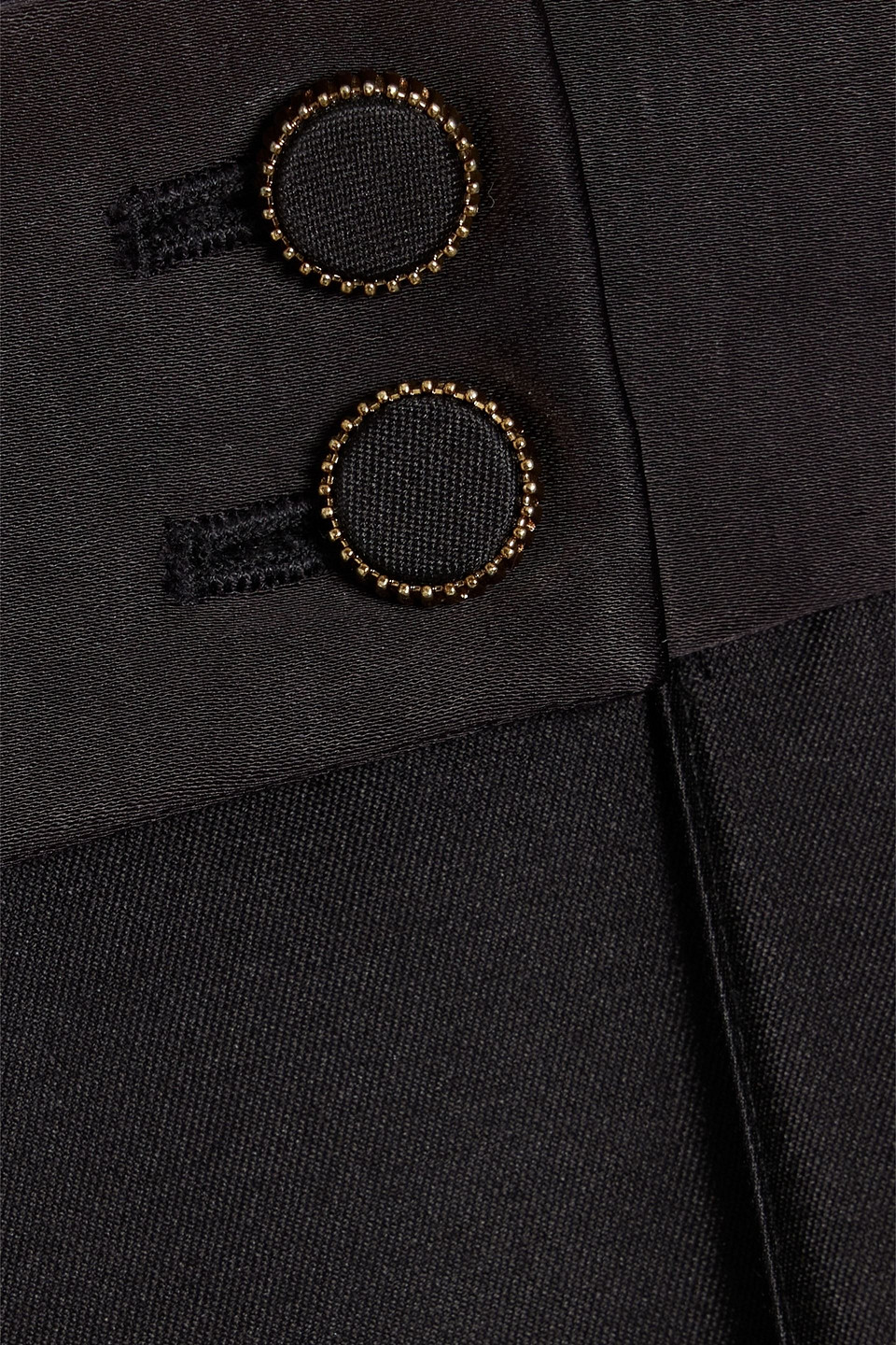 Zimmermann Wool And Silk-blend Duchesse-satin Wide-leg Pants In Black