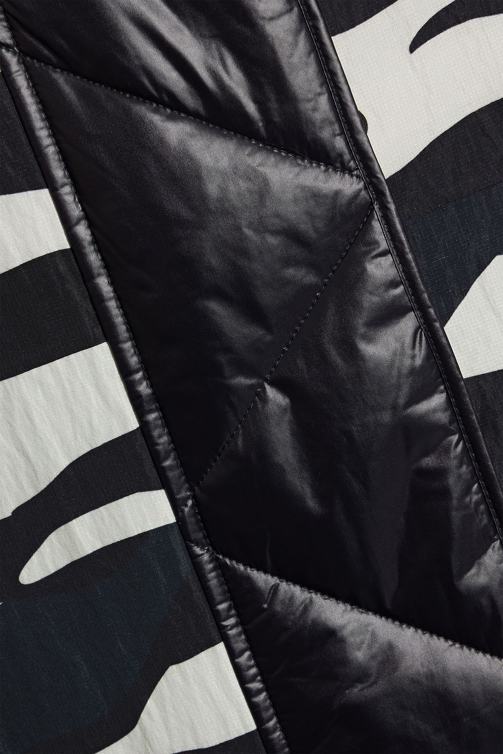 HOLDEN Sloane zebra-print ripstop and quilted ski jacket