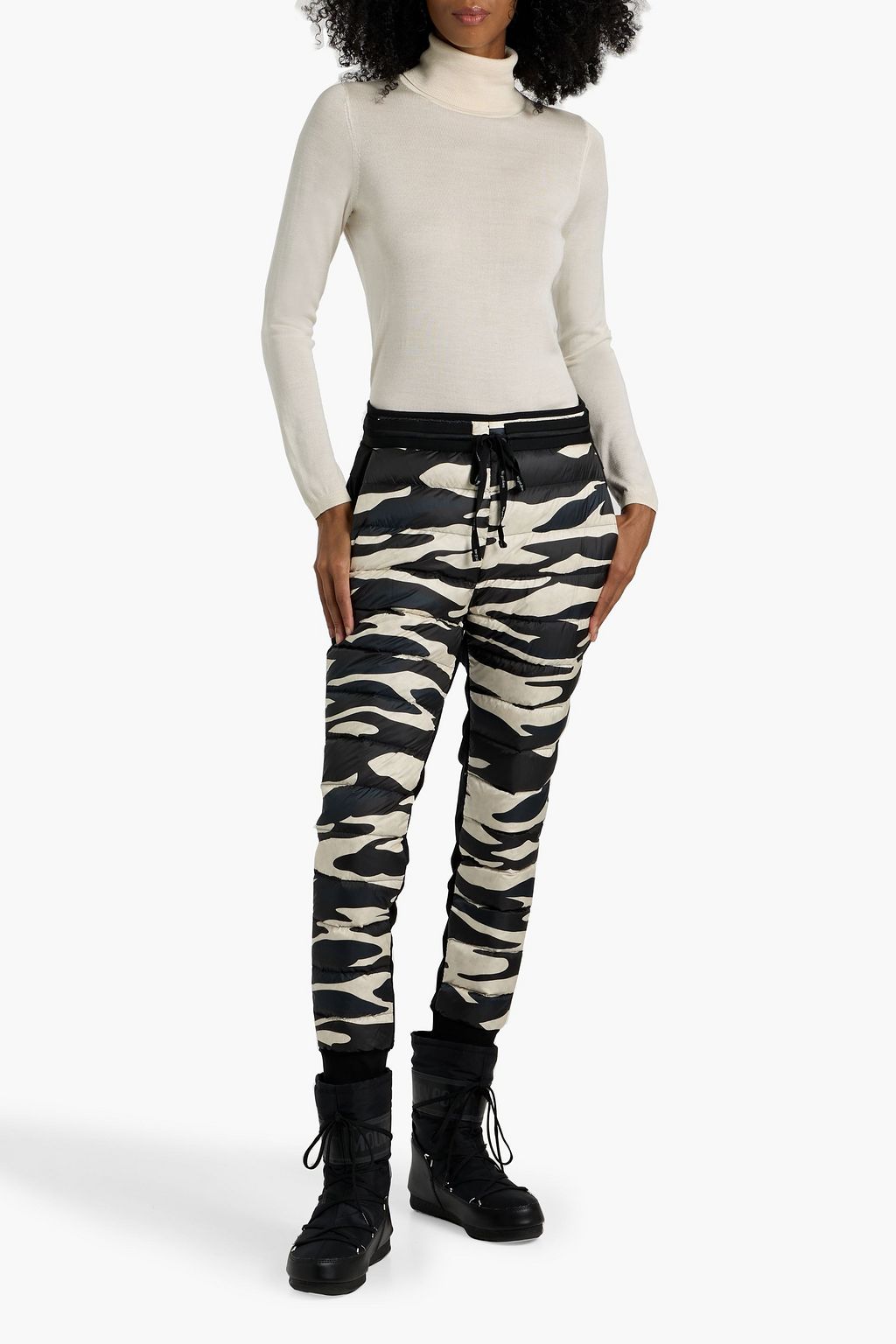 HOLDEN Fleece-paneled quilted shell track pants