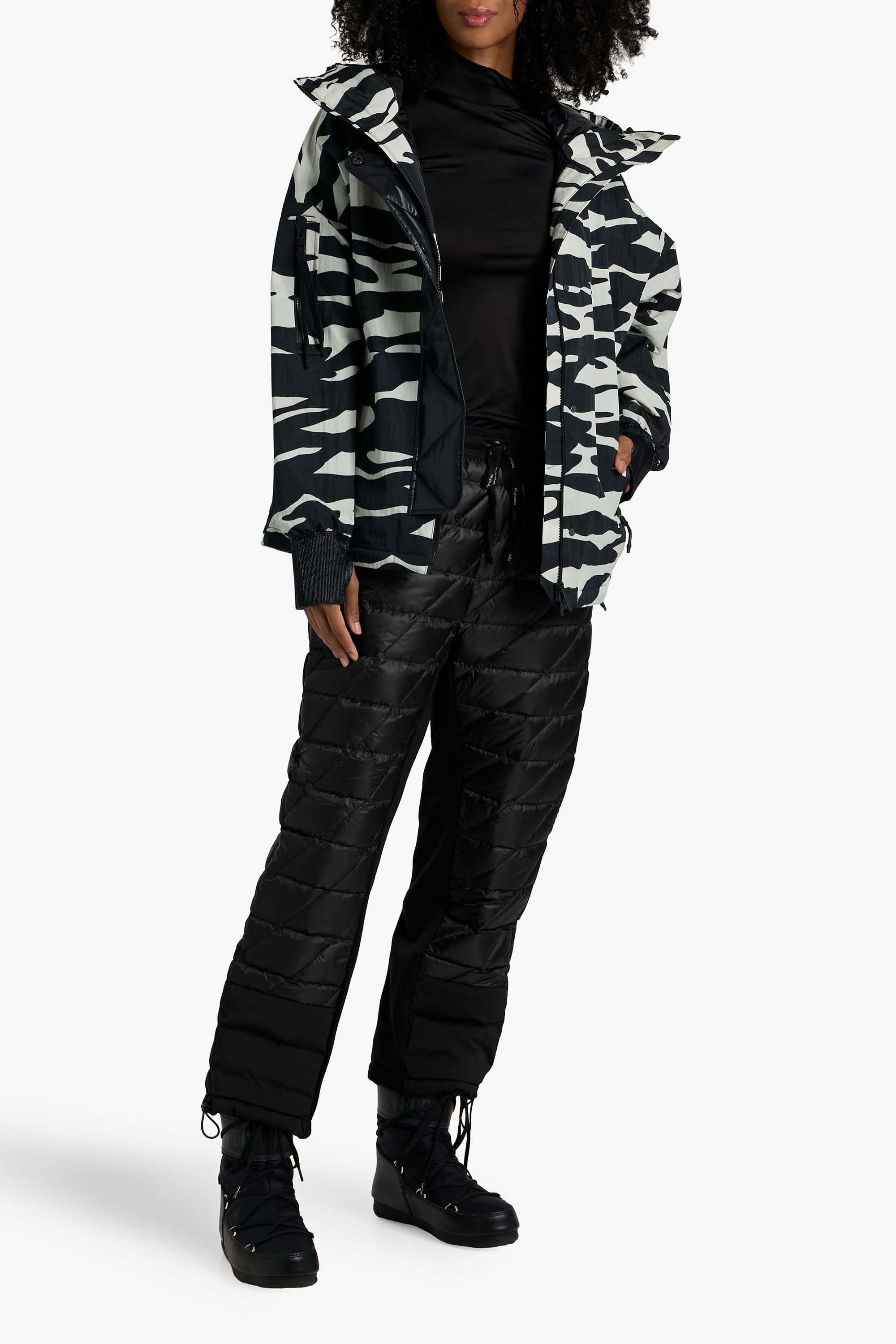 HOLDEN Fleece-paneled quilted shell track pants