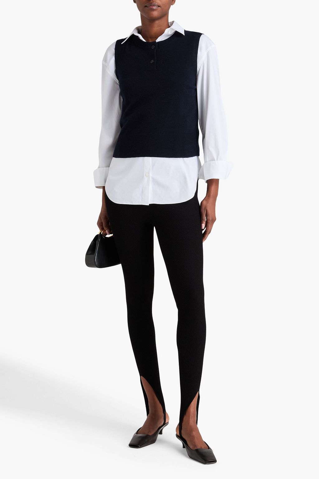 VINCE. Wool-blend vest