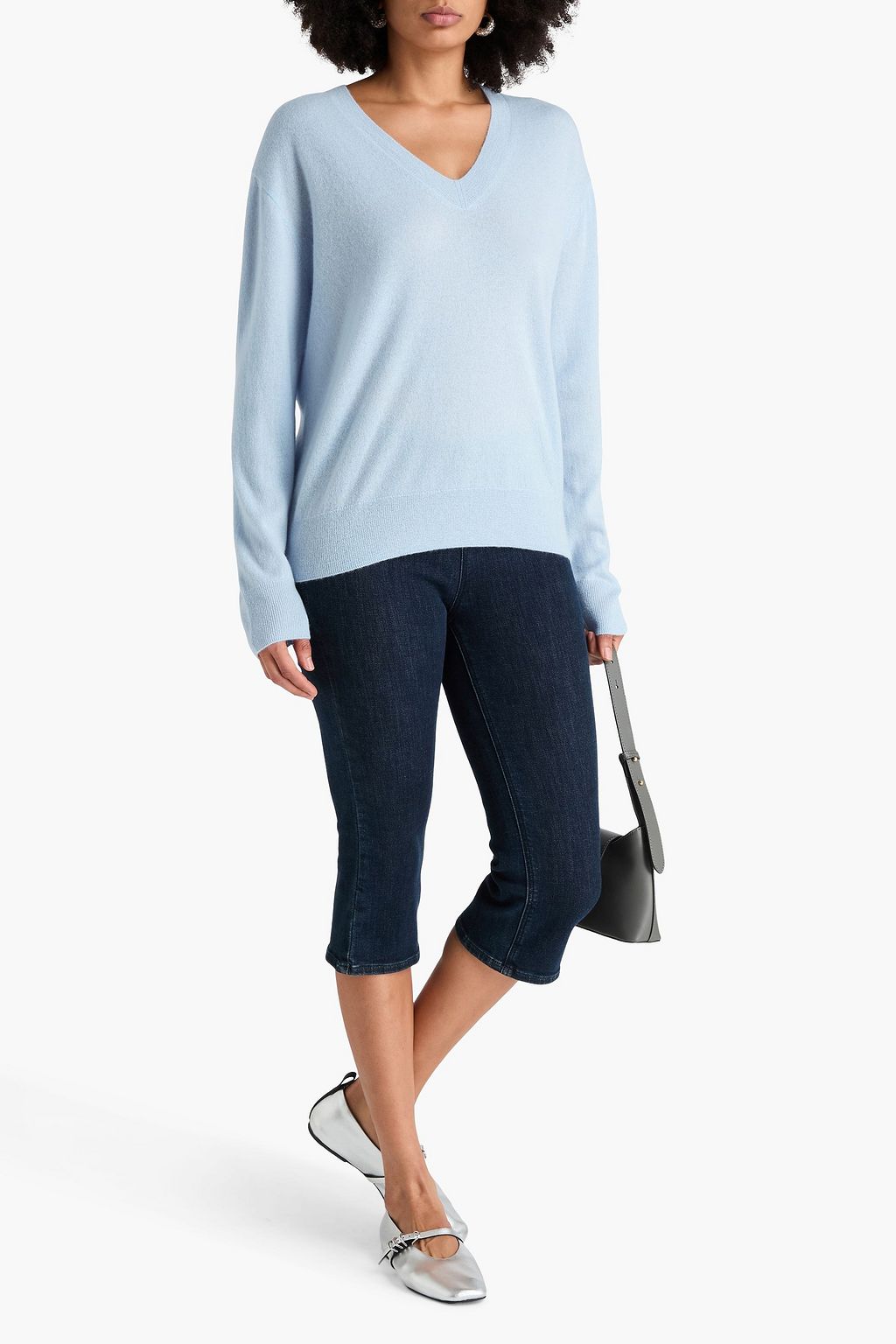 VINCE. Cashmere and silk-blend sweater