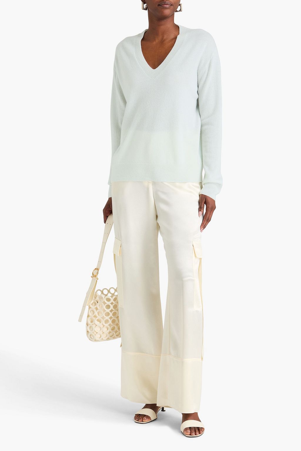 VINCE. Cashmere and silk-blend sweater