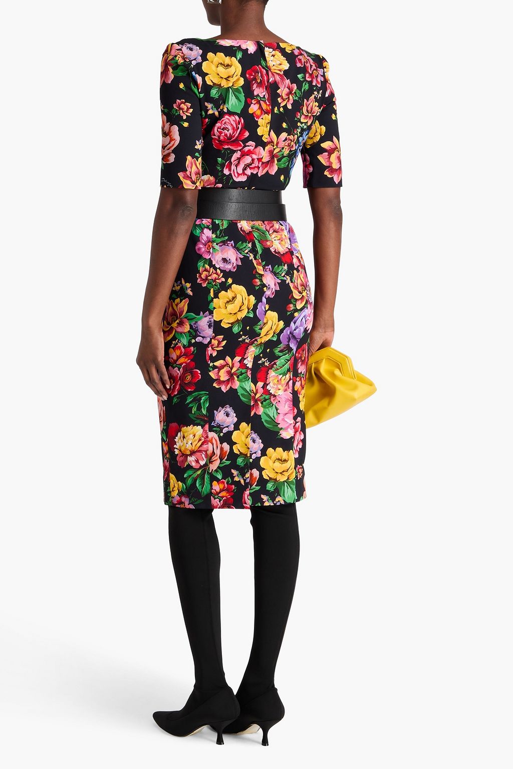 DOLCE&GABBANA Floral-print crepe dress